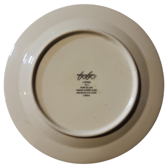 1 Vtg Coffee by American Atelier Salad Plate Cafe au Lait - Picture 2 of 2